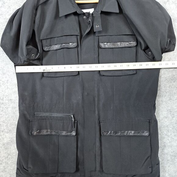 Calvin Klein Black Size L Chore Jacket/Coat Parka With 4 Front Pockets SPLOTCHES - Picture 11 of 16